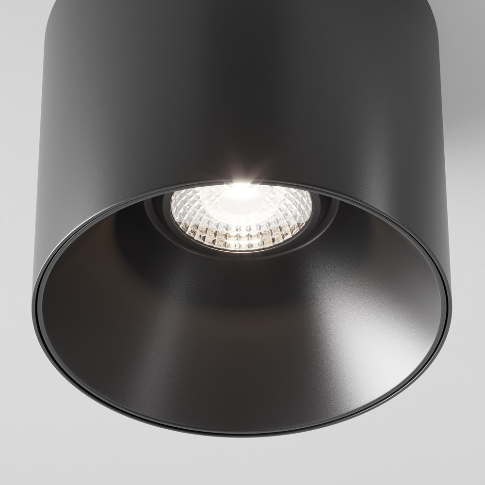 Точечный накладной светильник Maytoni ALFA LED C064CL-01-15W4K-D-RD-B, цвет черный - фото 2