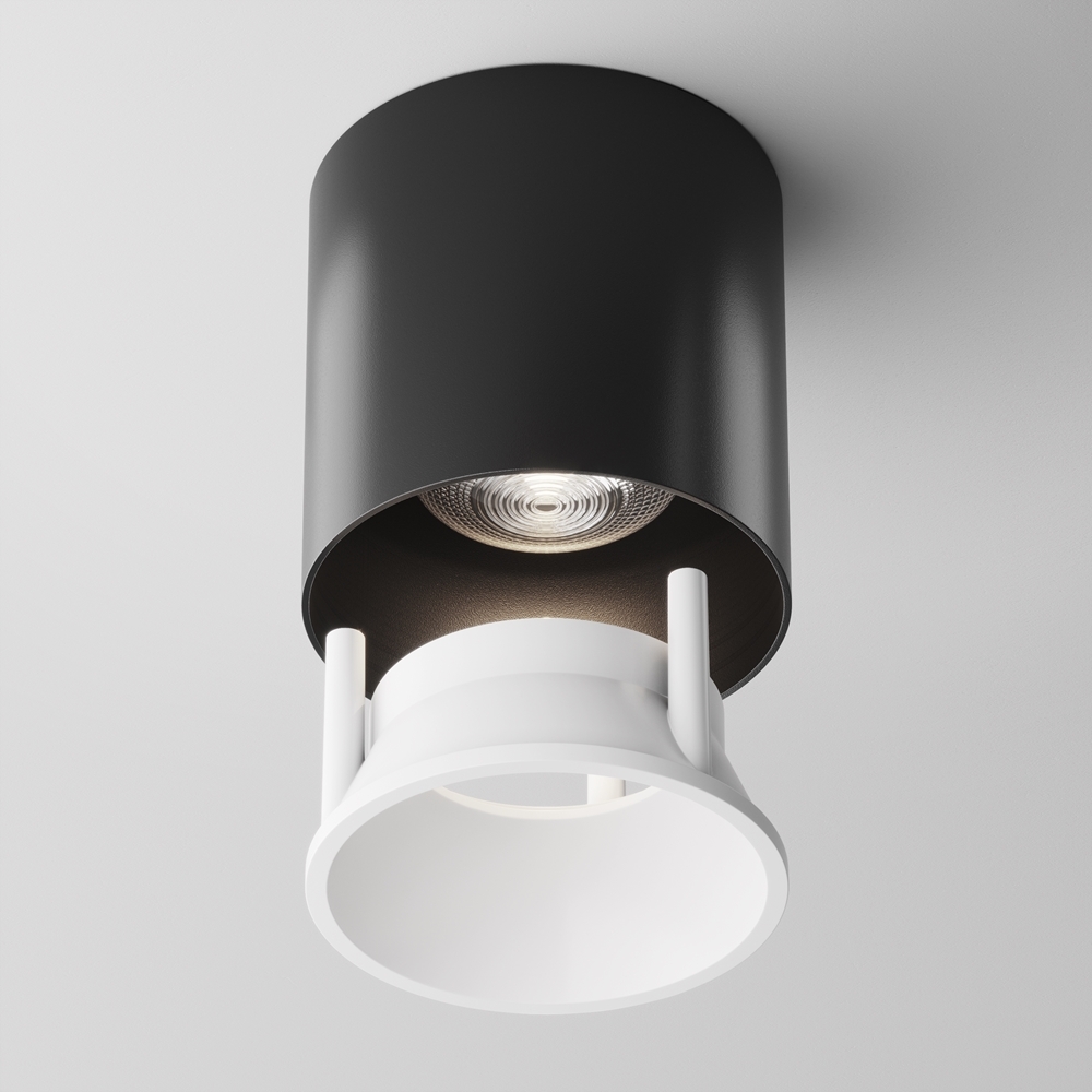Точечный накладной светильник Maytoni ALFA LED C064CL-L12B4K-D, цвет черный - фото 4
