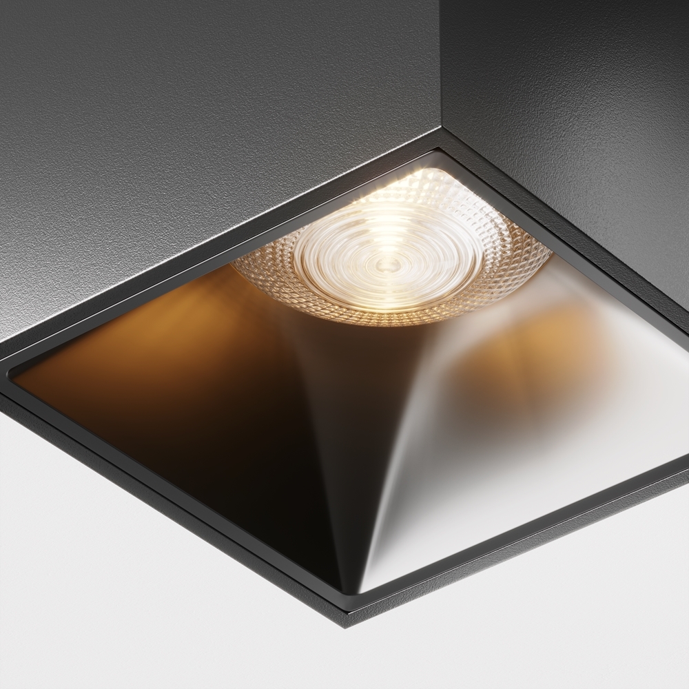 Точечный накладной светильник Maytoni ALFA LED C065CL-L12B3K-D, цвет черный - фото 2