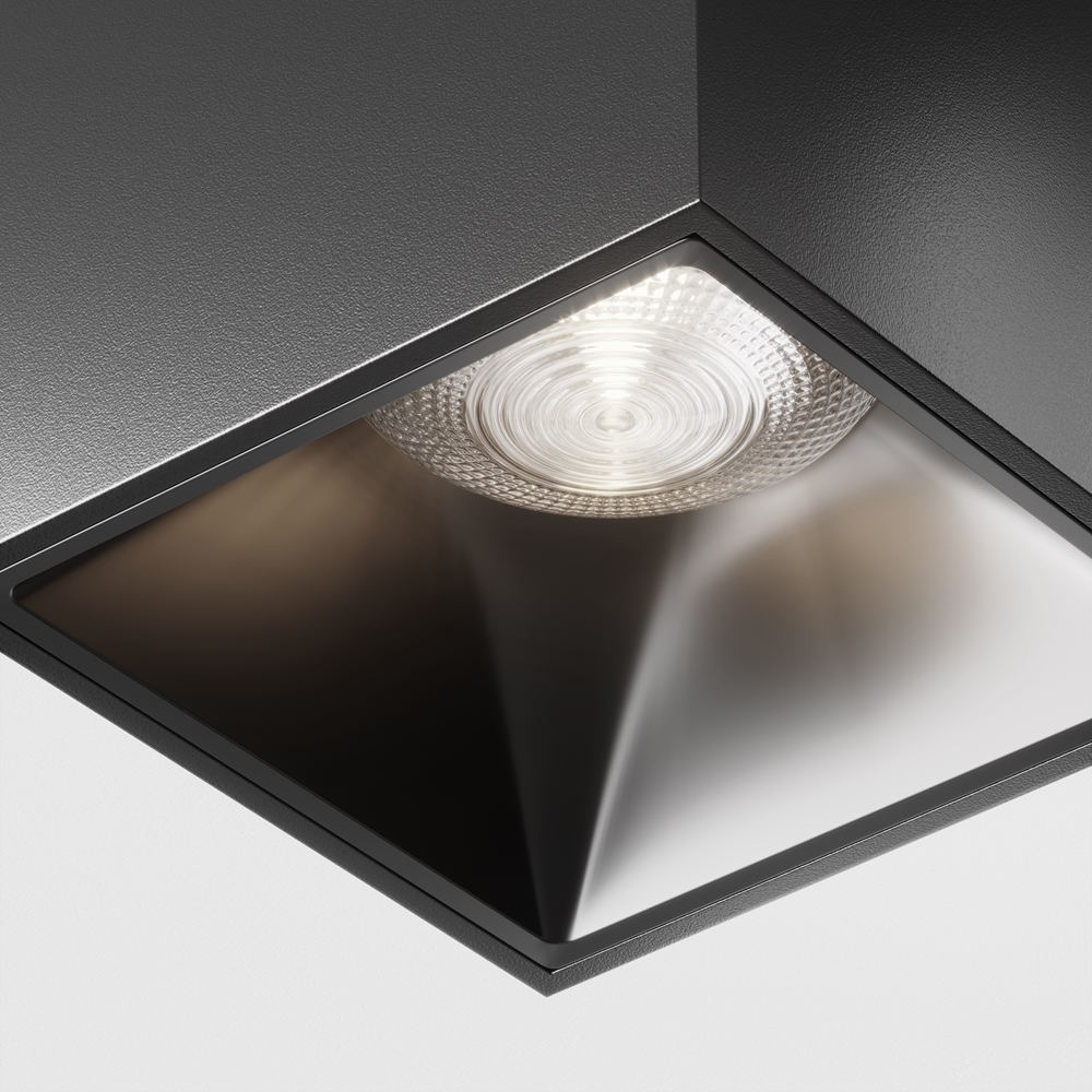 Точечный накладной светильник Maytoni ALFA LED C065CL-L12B4K-D, цвет черный - фото 2