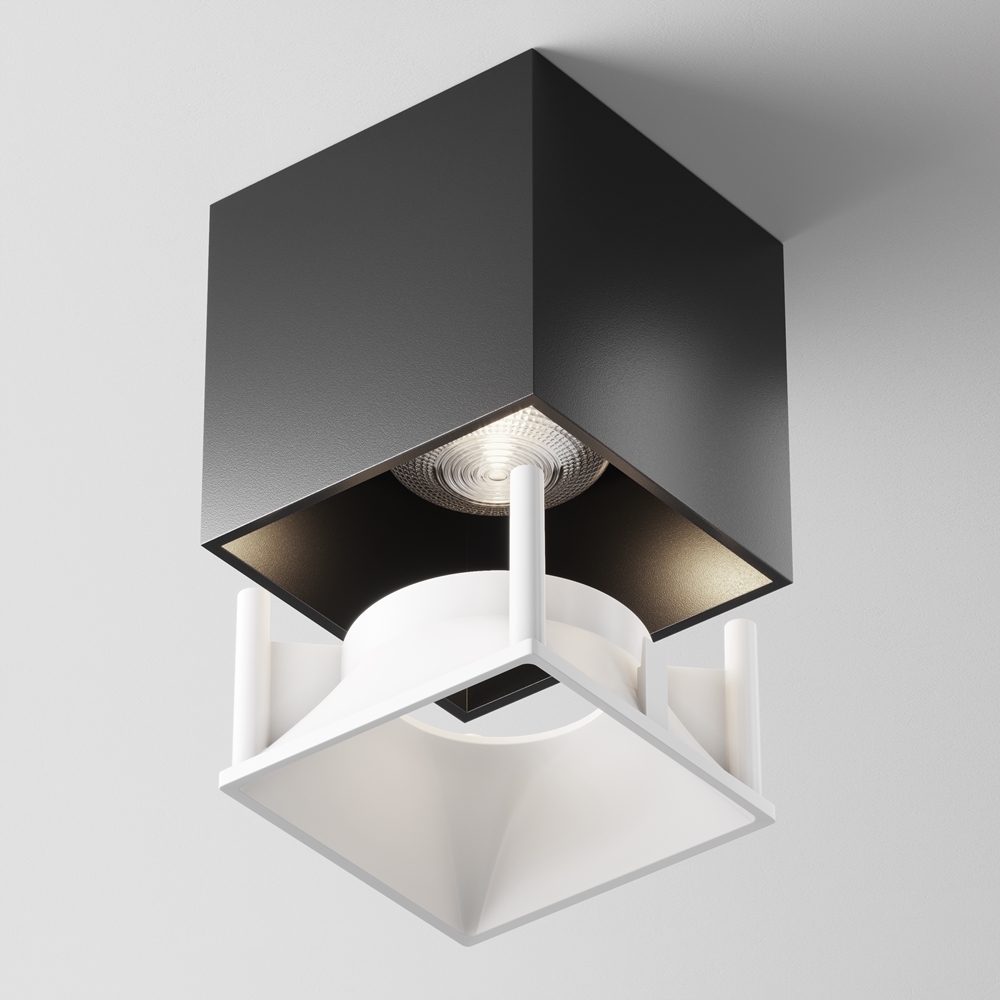 Точечный накладной светильник Maytoni ALFA LED C065CL-L12B4K-D, цвет черный - фото 4