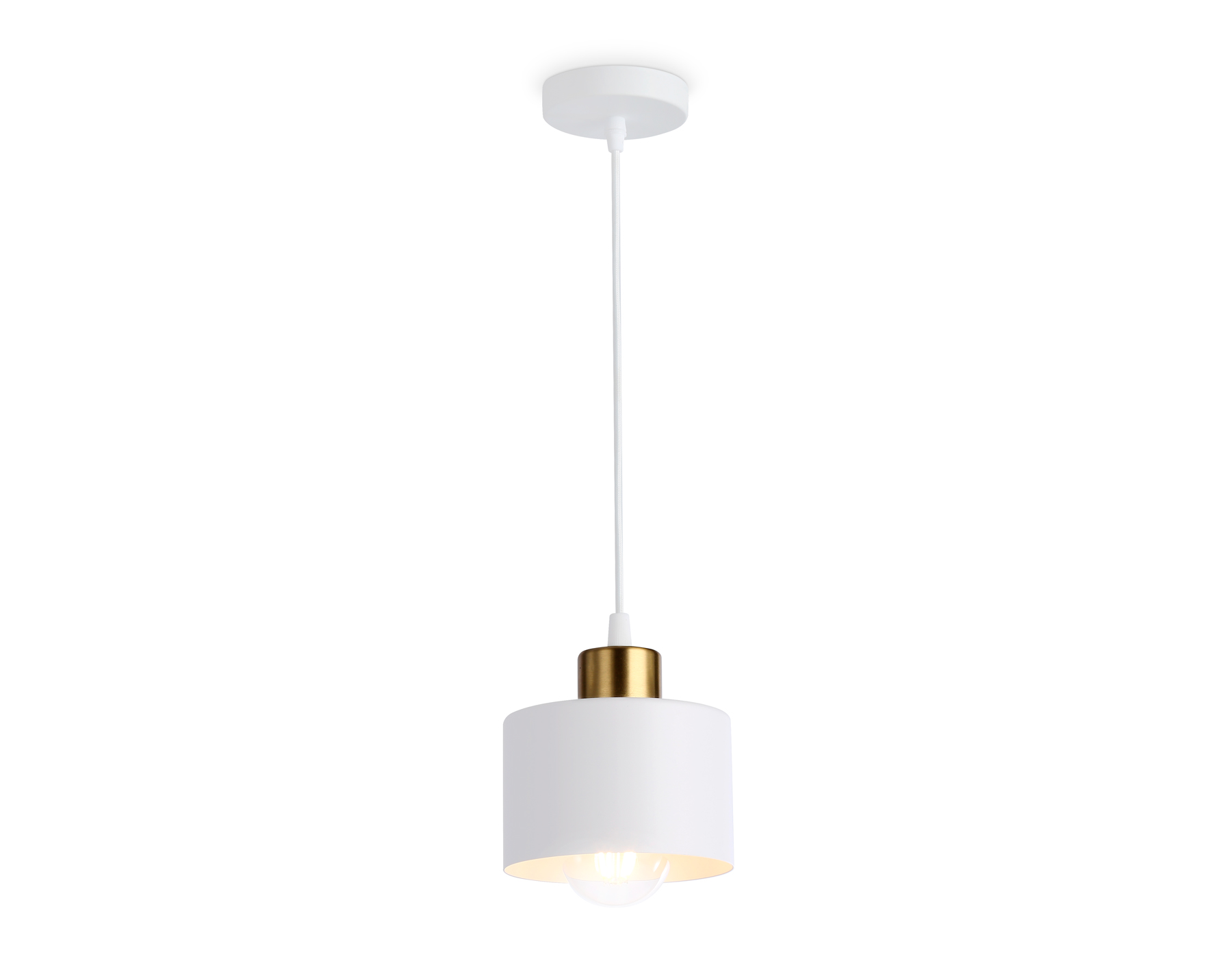 Подвесной светильник Ambrella light TRADITIONAL TR8112, цвет белый;латунь - фото 1