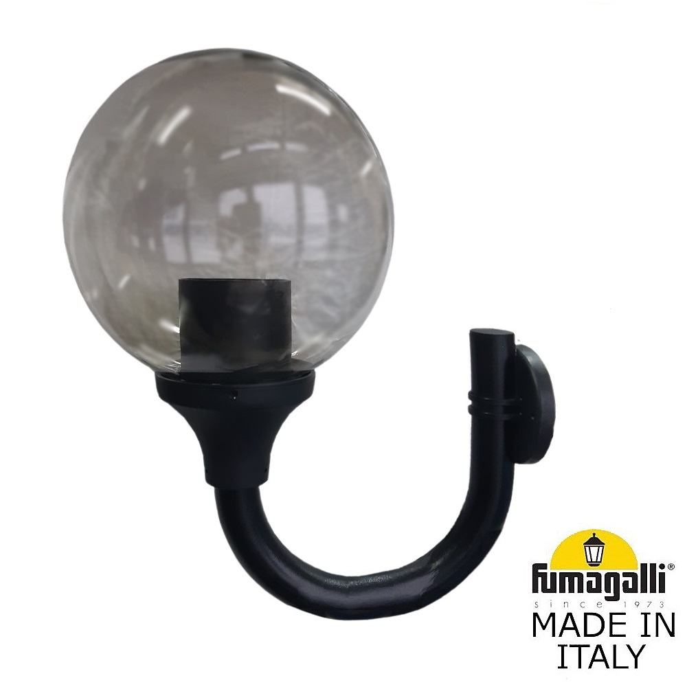 Уличный настенный светильник Fumagalli GLOBE 400 MODERN G41.251.000.AZE27, цвет серый - фото 1