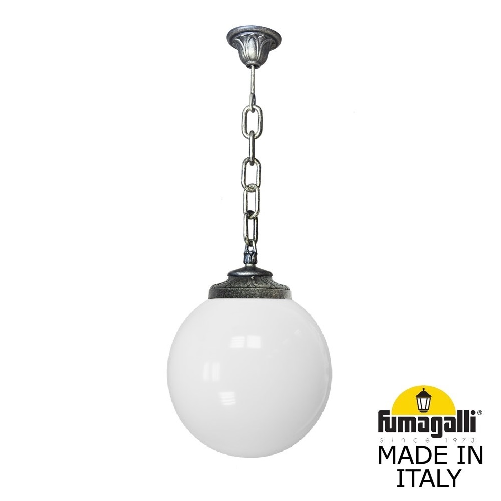Уличный подвесной светильник Fumagalli GLOBE 300 G30.120.000.BYF1R, цвет белый - фото 1