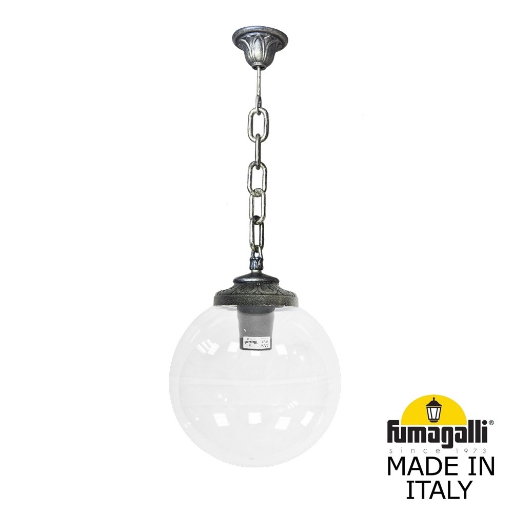 Уличный подвесной светильник Fumagalli GLOBE 300 G30.120.000.BXF1R, цвет прозрачный