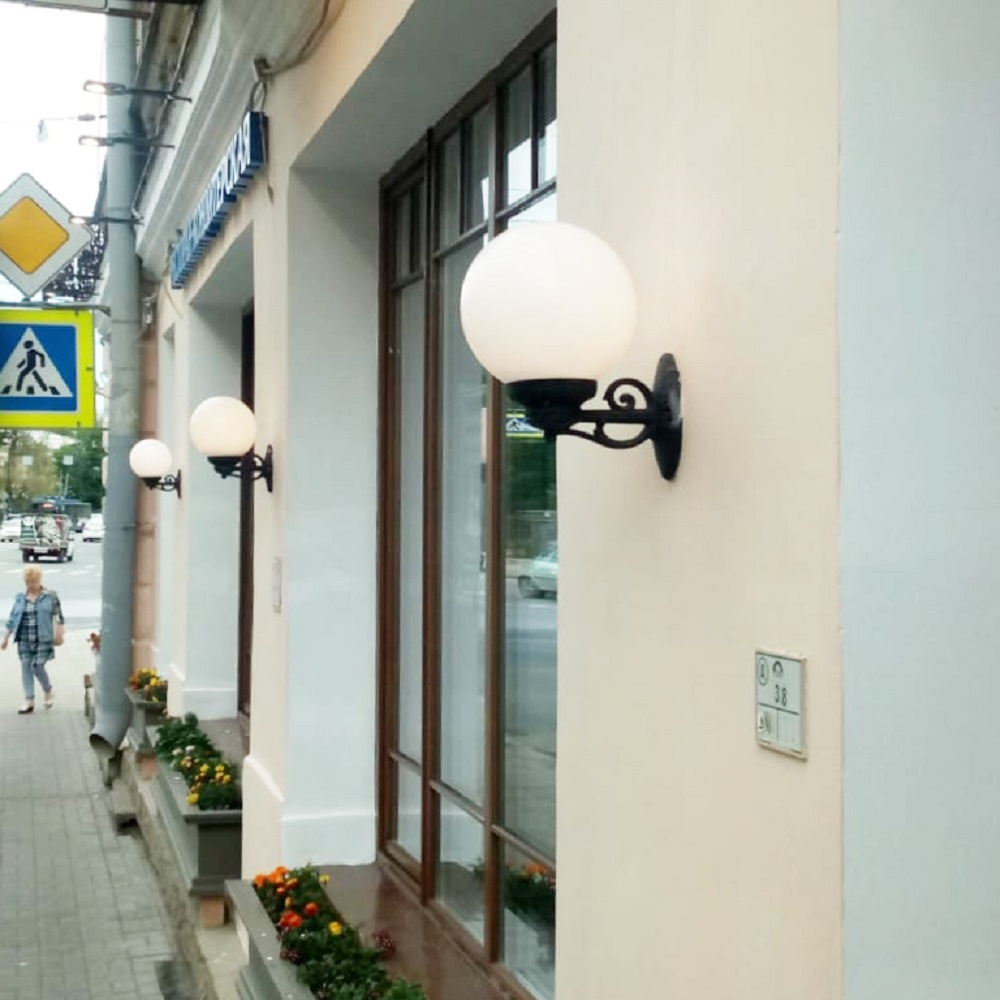 Уличный настенный светильник Fumagalli GLOBE 250 G25.131.000.AYF1R - фото 4