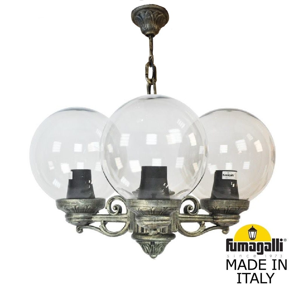 Уличный подвесной светильник Fumagalli GLOBE 250 G25.120.S30.BXF1R