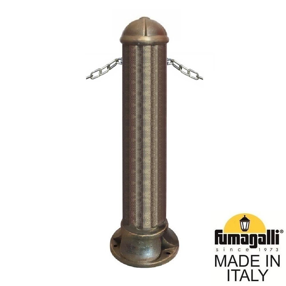 Столбик для ограждения с цепочкой Fumagalli NARDO 000.515.000.B0, цвет бронза
