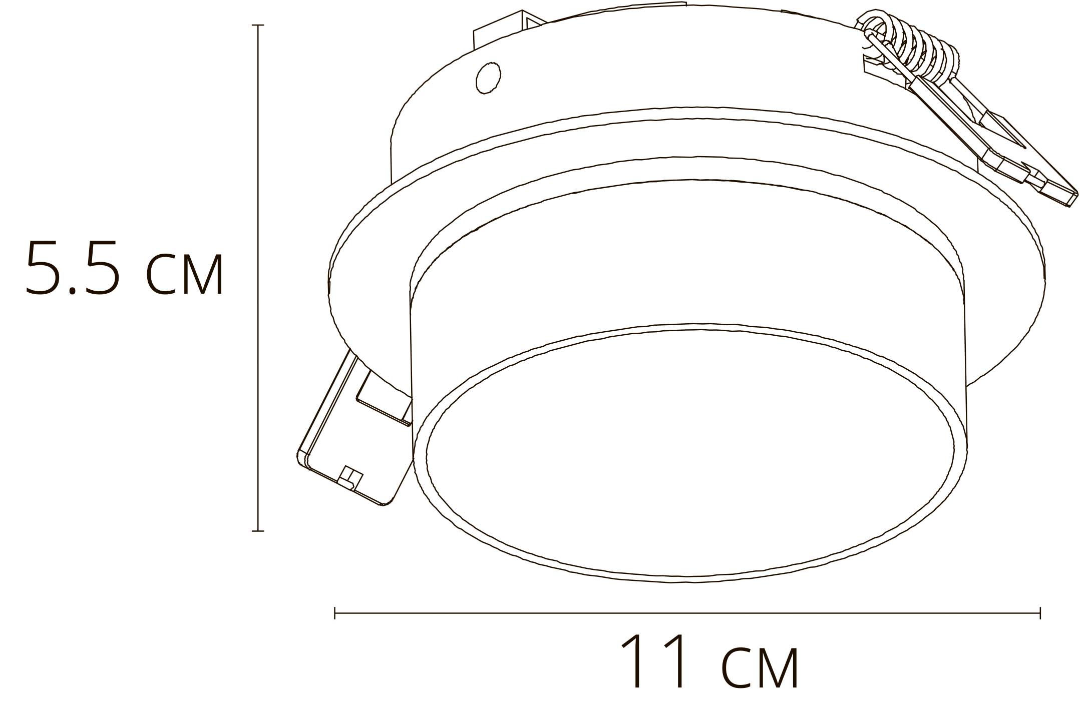 Точечный встраиваемый светильник Arte Lamp IMAI A2264PL-1BK, цвет чёрный - фото 3