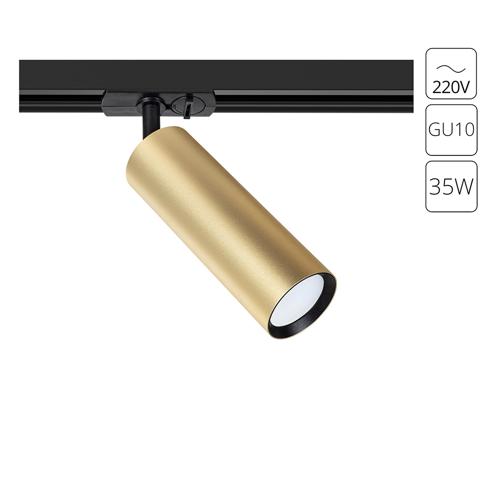 Трековый светильник Arte Lamp BEID A1515PL-1SG, цвет золотистый - фото 1