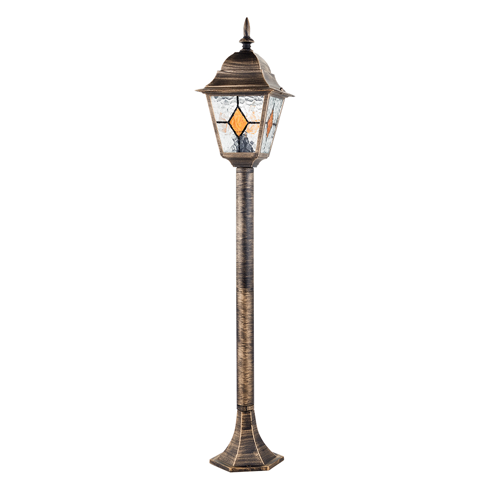 Парковый светильник Arte Lamp MADRID A1541PA-1BN, цвет коричневый - фото 1