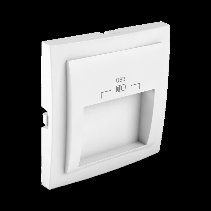 Лицевая панель для USB розеток Efapel 90673 TBR, цвет белый - фото 1