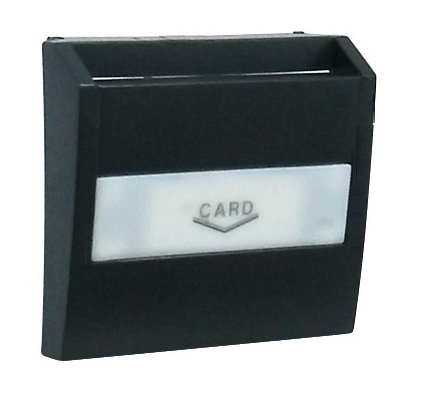 Лицевая панель для карточного выключателя Efapel 50731 TPT, цвет черный - фото 1