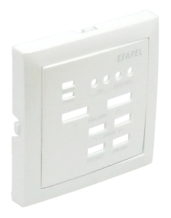 Лицевая панель для одноканального моно модуля Efapel 90703 TBR, цвет белый - фото 1