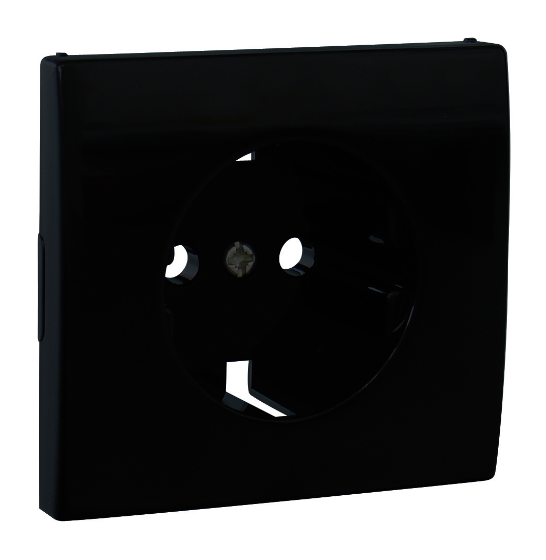 Лицевая панель для розеток Efapel 50631 TPT, цвет черный - фото 1