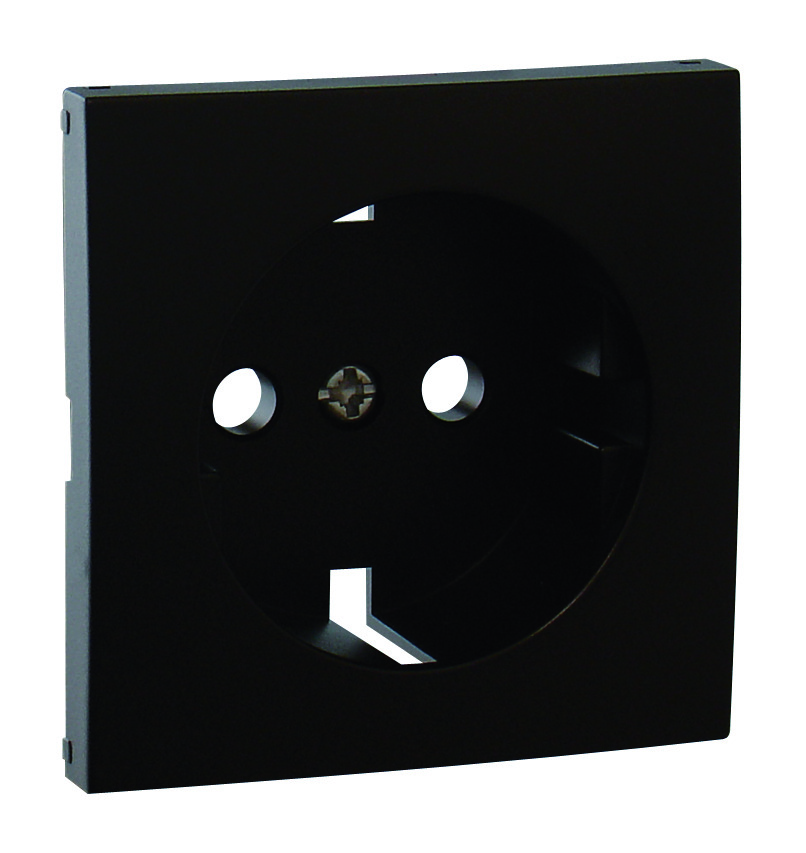Лицевая панель для розеток Efapel 90631 TPM, цвет черный - фото 1