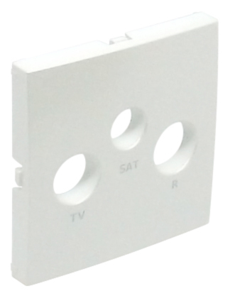 Лицевая панель для TV розеток Efapel 90775 TBR, цвет белый - фото 1