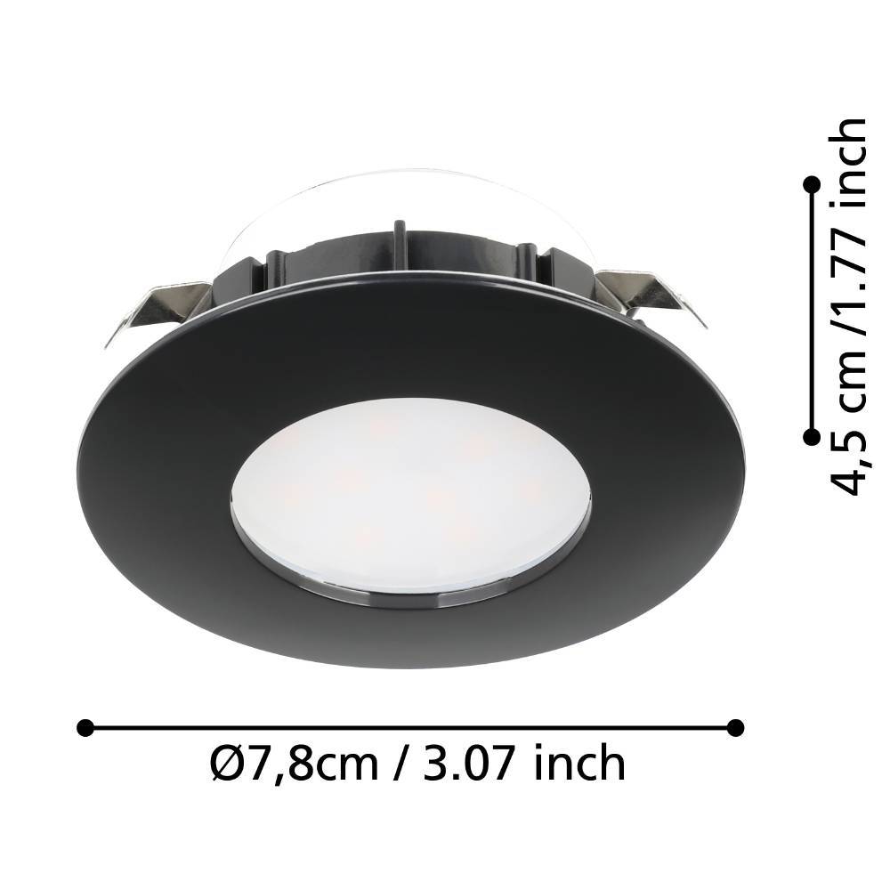 Точечный встраиваемый светильник Eglo PINEDA 900743, цвет черный - фото 2