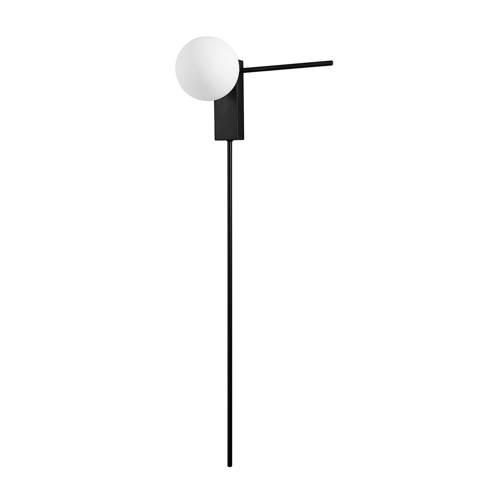 Настенный светильник Crystal Lux LORO AP1 V2 BLACK, цвет белый - фото 1