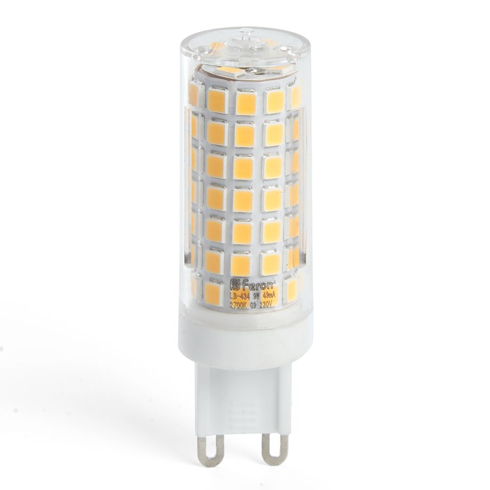 Светодиодная лампа Feron JCD9 9W 720lm 2700K G9 38146, цвет теплый - фото 2
