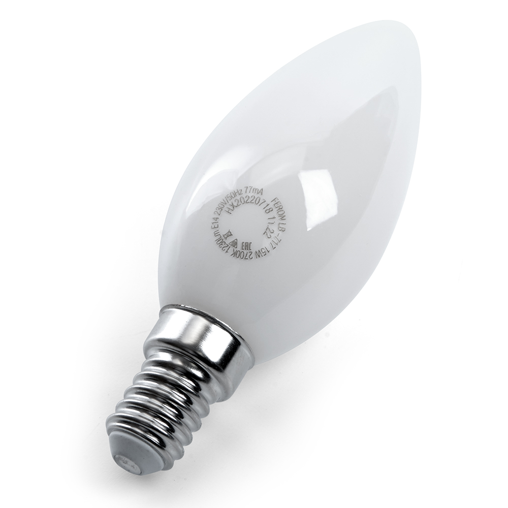 Светодиодная лампа Feron Свеча 15W 1230lm 2700K E14 38255, цвет теплый - фото 3