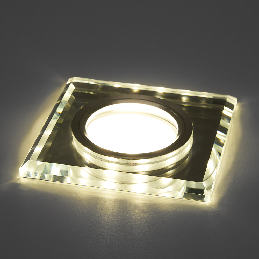 Точечный встраиваемый светильник Feron 41910, цвет хром - фото 2