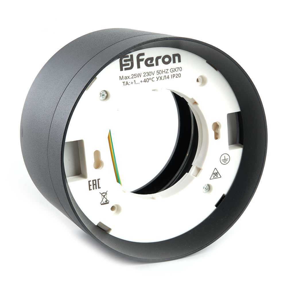 Точечный накладной светильник Feron HL370 48298, цвет черный - фото 4