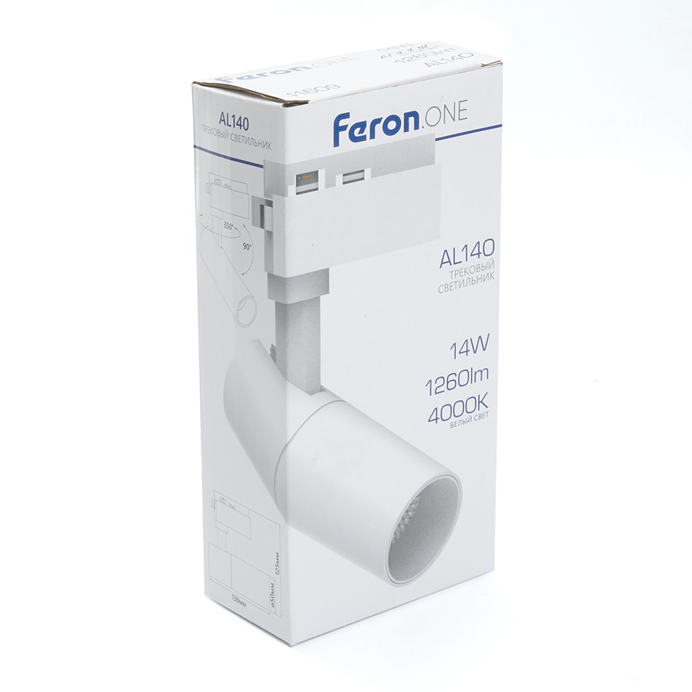Трековый светильник Feron AL140 41611, цвет белый - фото 5