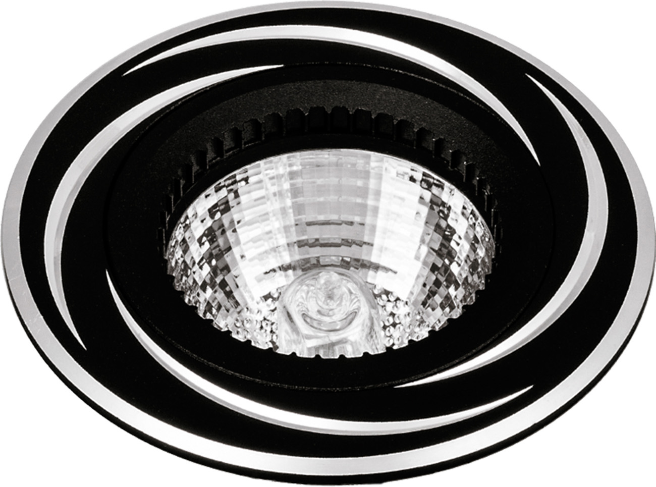 Точечный встраиваемый светильник Escada VENETO 231041, цвет черный;серебристый - фото 1