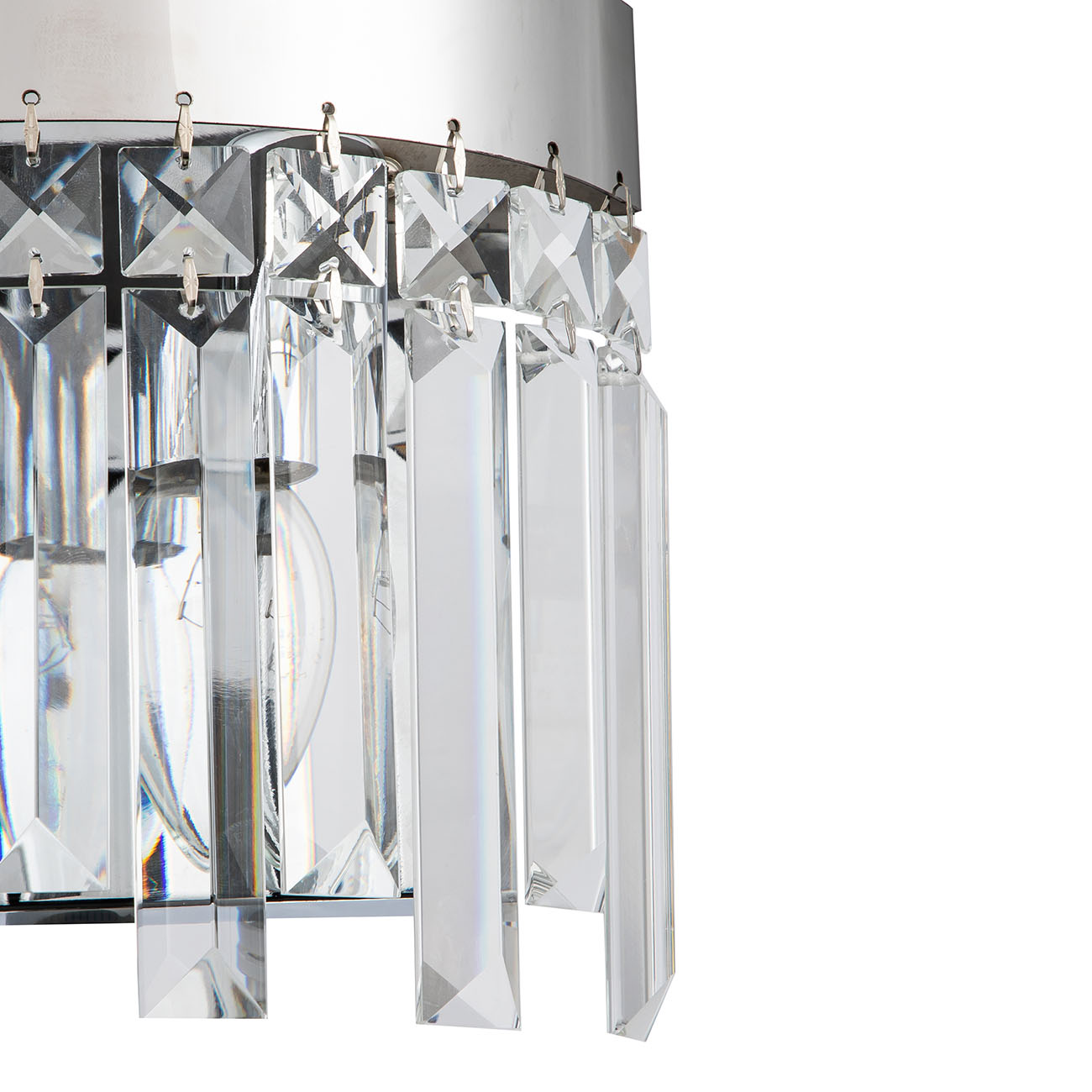 Настенный светильник Indigo LACRIMA 12026/2W Chrome V000362, цвет прозрачный - фото 4