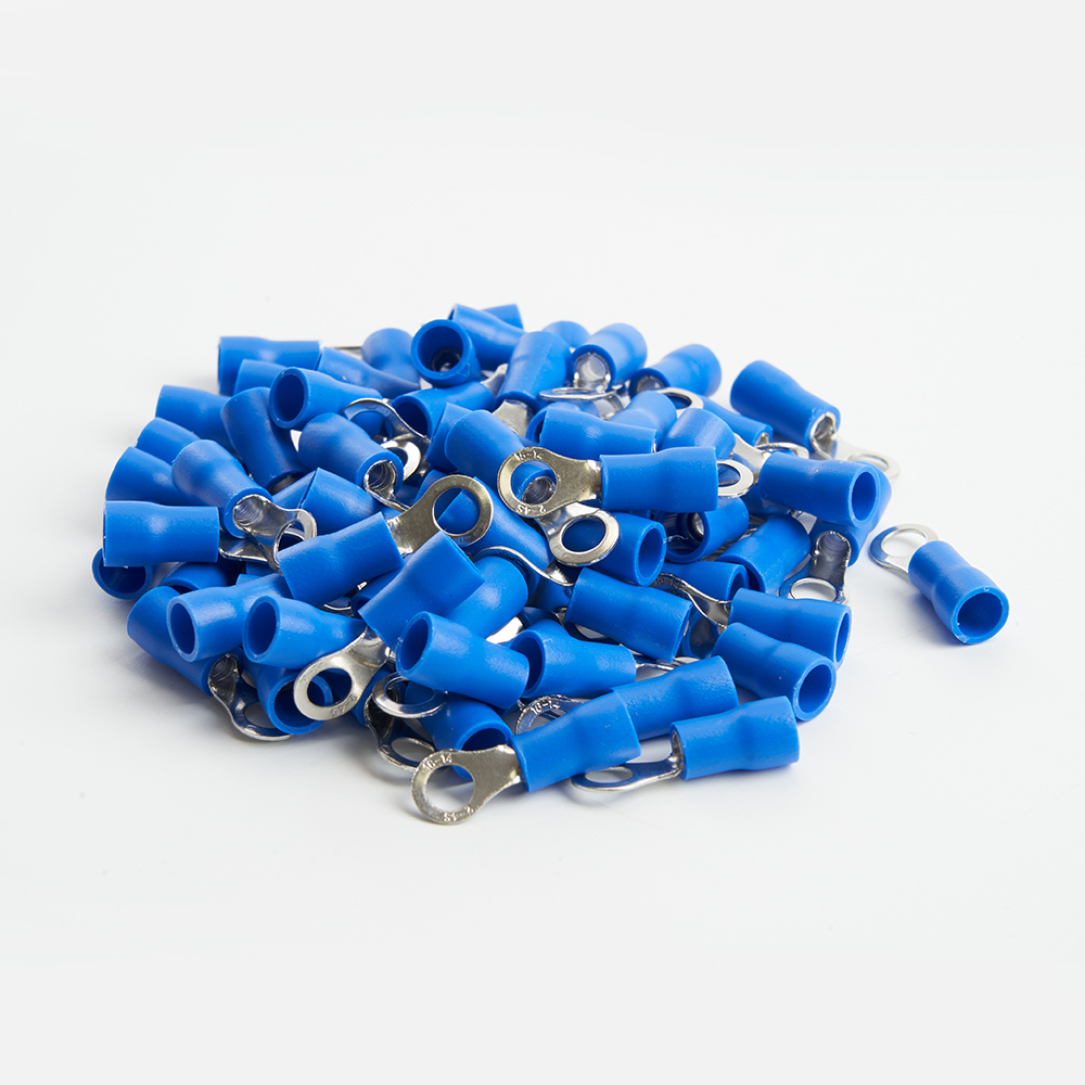 Наконечник кольцевой изолированный НКИ (100шт) Stekker 39418, цвет синий - фото 3