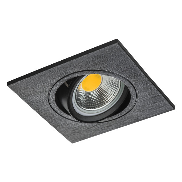Точечный встраиваемый светильник Lightstar BANALE 012037, цвет черный - фото 1