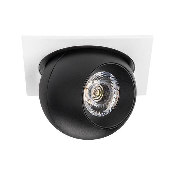 Точечный встраиваемый светильник Lightstar INTERO i51672, цвет черный - фото 1