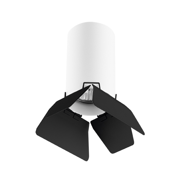 Точечный накладной светильник Lightstar RULLO R436437, цвет белый - фото 1