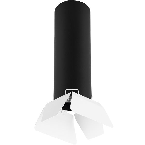 Точечный накладной светильник Lightstar RULLO R497436, цвет черный - фото 1