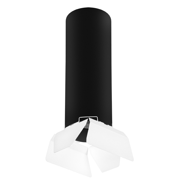 Точечный накладной светильник Lightstar RULLO R6497486, цвет черный - фото 1