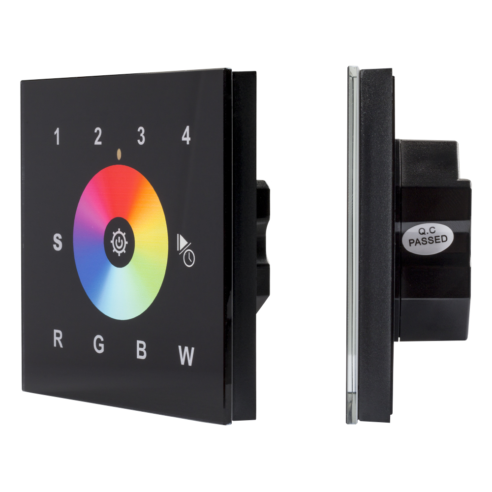 Сенсорная панель DALI-901-11-4G-RGBW-DT6-IN Black BUS/230V Arlight 037203 - фото 1