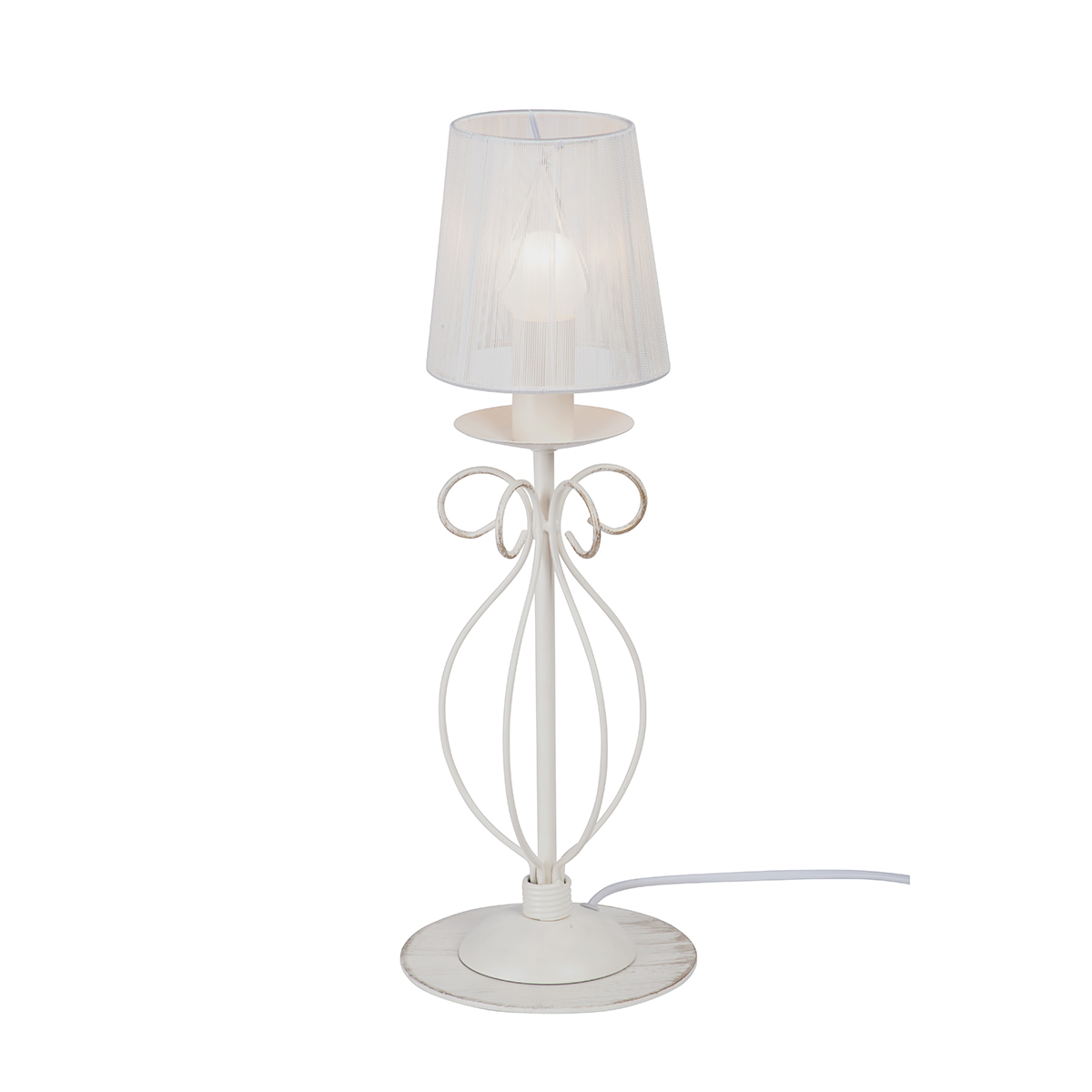 Декоративная настольная лампа Vitaluce V1264/1L, цвет белый V1264/1L - фото 1