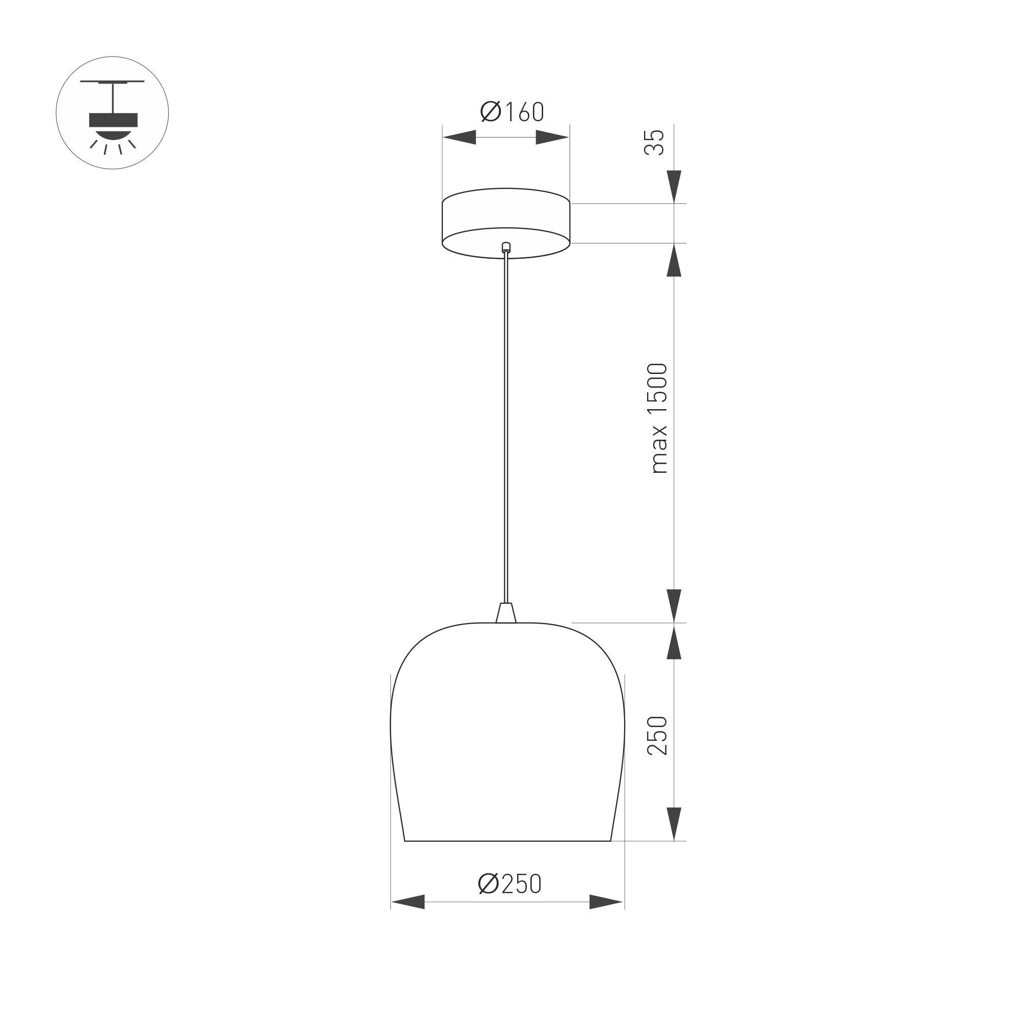 Подвесной светильник SP-PEONY-HANG-R250-15W Arlight 039547 - фото 3