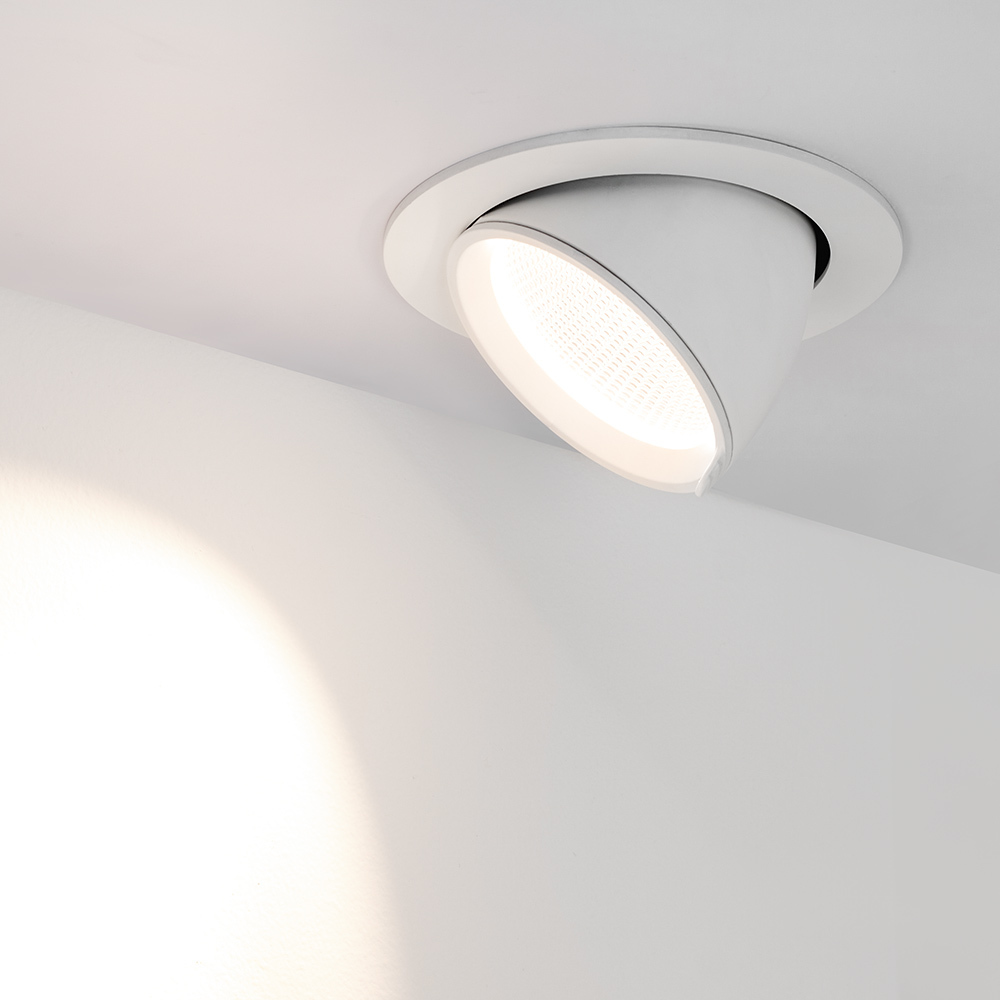 Точечный встраиваемый светильник LTD-EXPLORER-R130-20W Arlight 024031, цвет белый - фото 5