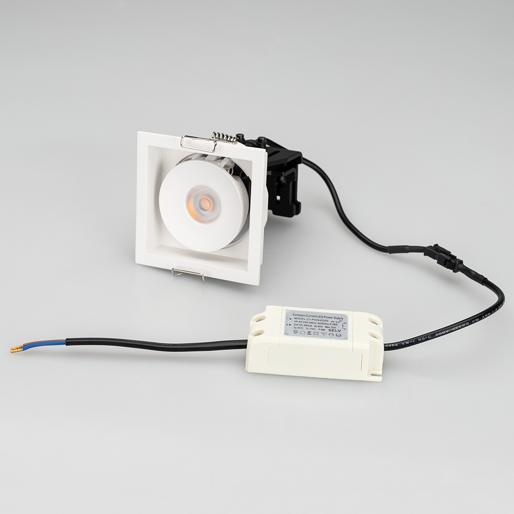 Точечный встраиваемый светильник CL-SIMPLE-S80x80-9W Arlight 028148, цвет белый - фото 3