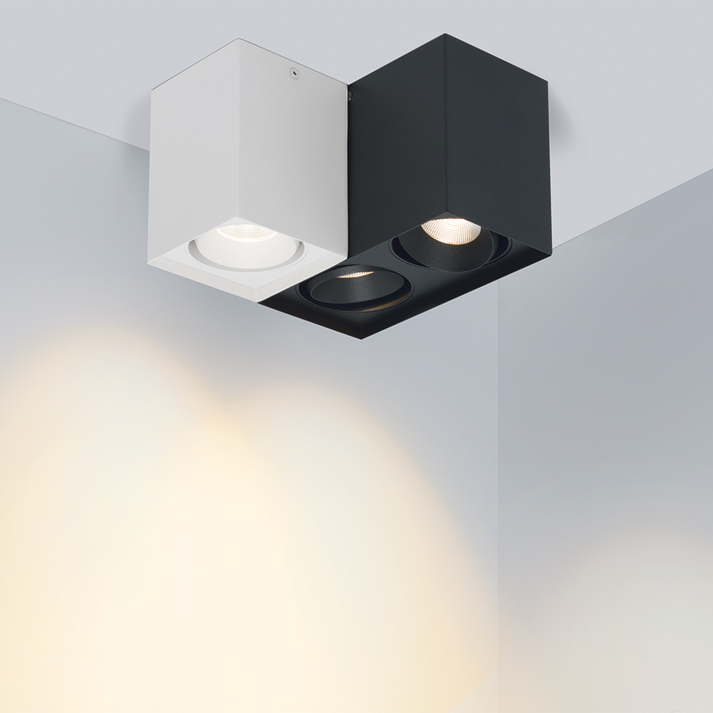 Потолочный светильник SP-CUBUS-S100x200-2x11W Arlight 023085(2), цвет черный 023085(2) - фото 2
