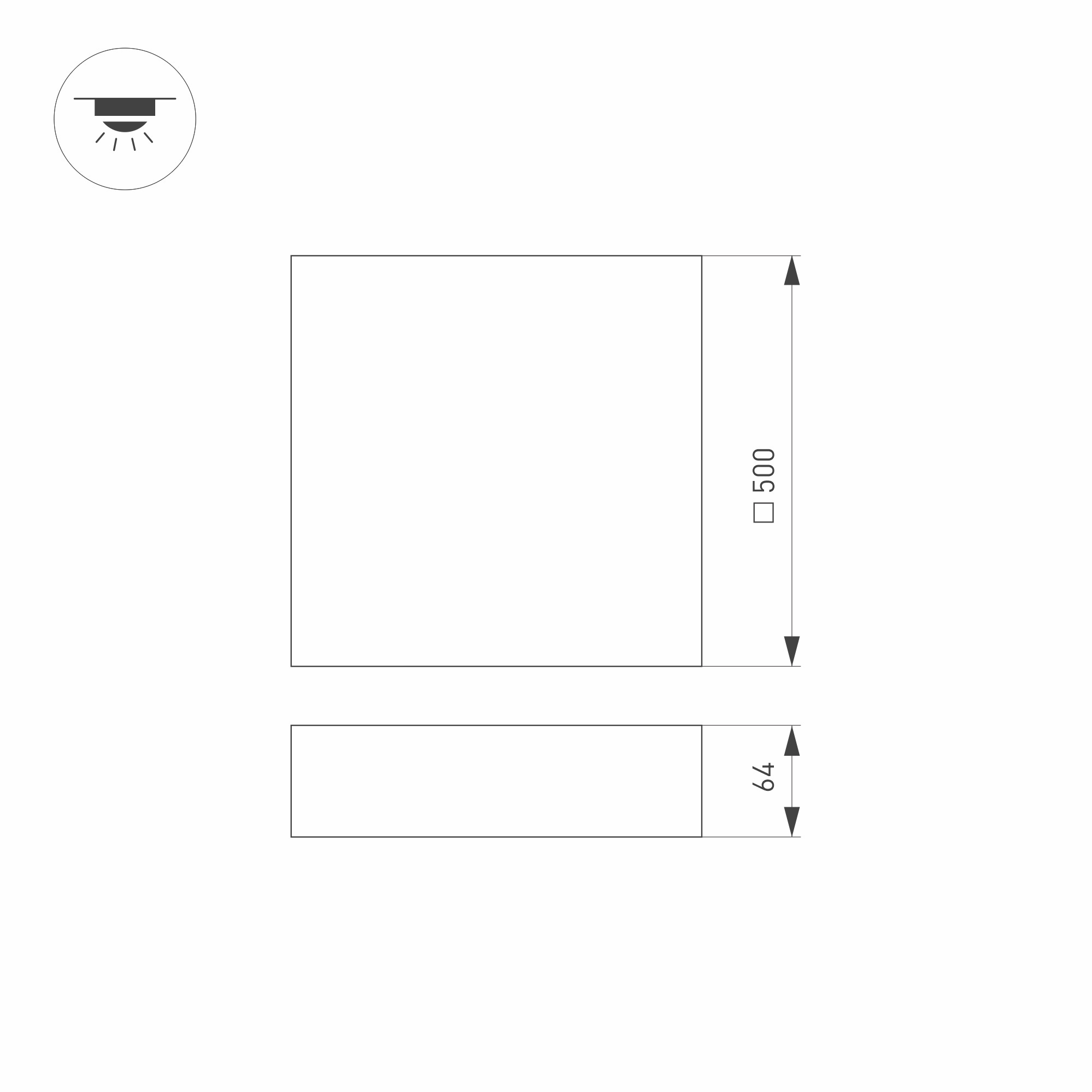 Потолочный светильник SP-QUADRO-S500x500-50W Arlight 034799, цвет белый - фото 6