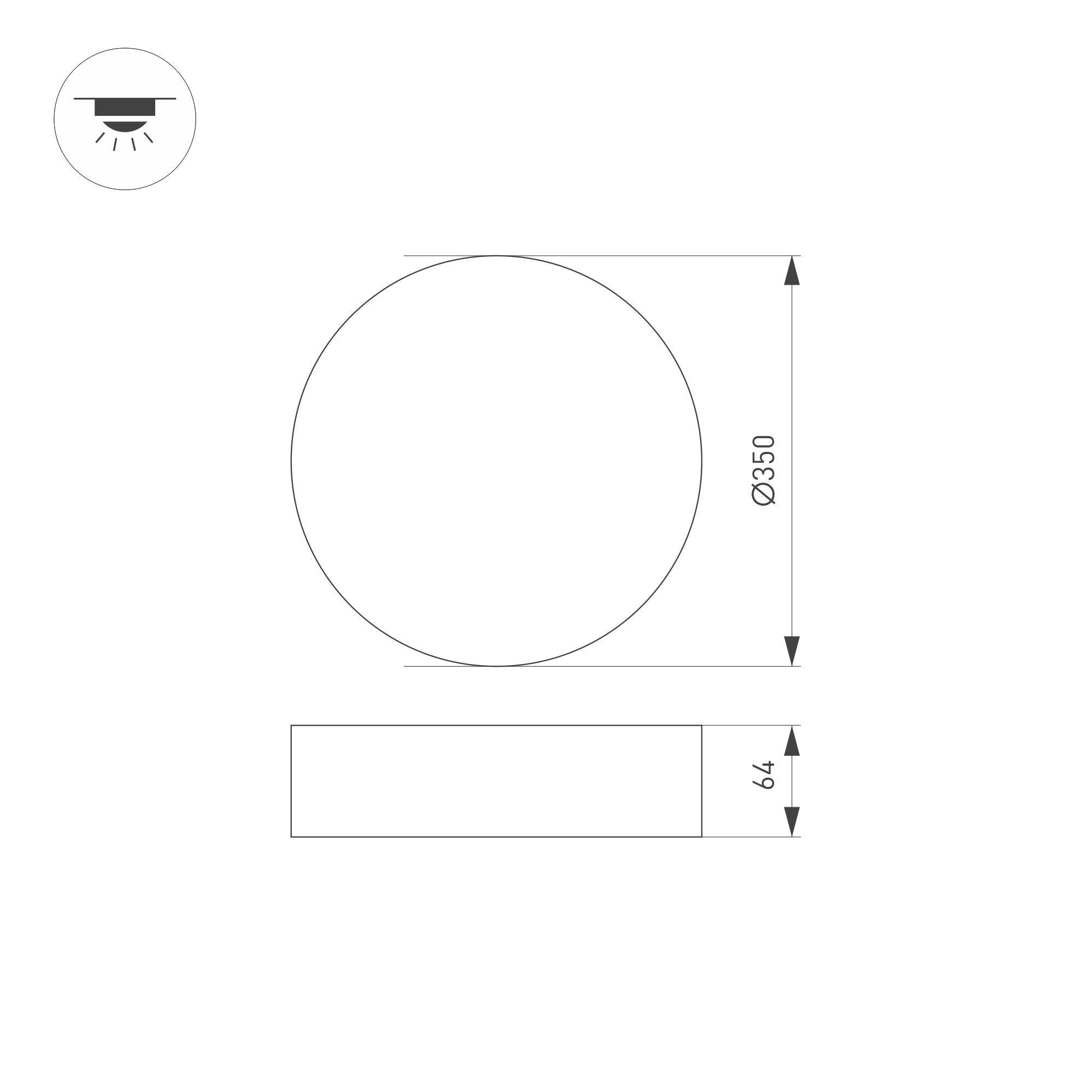 Потолочный светильник SP-RONDO-R350-30W Arlight 034809, цвет белый - фото 7