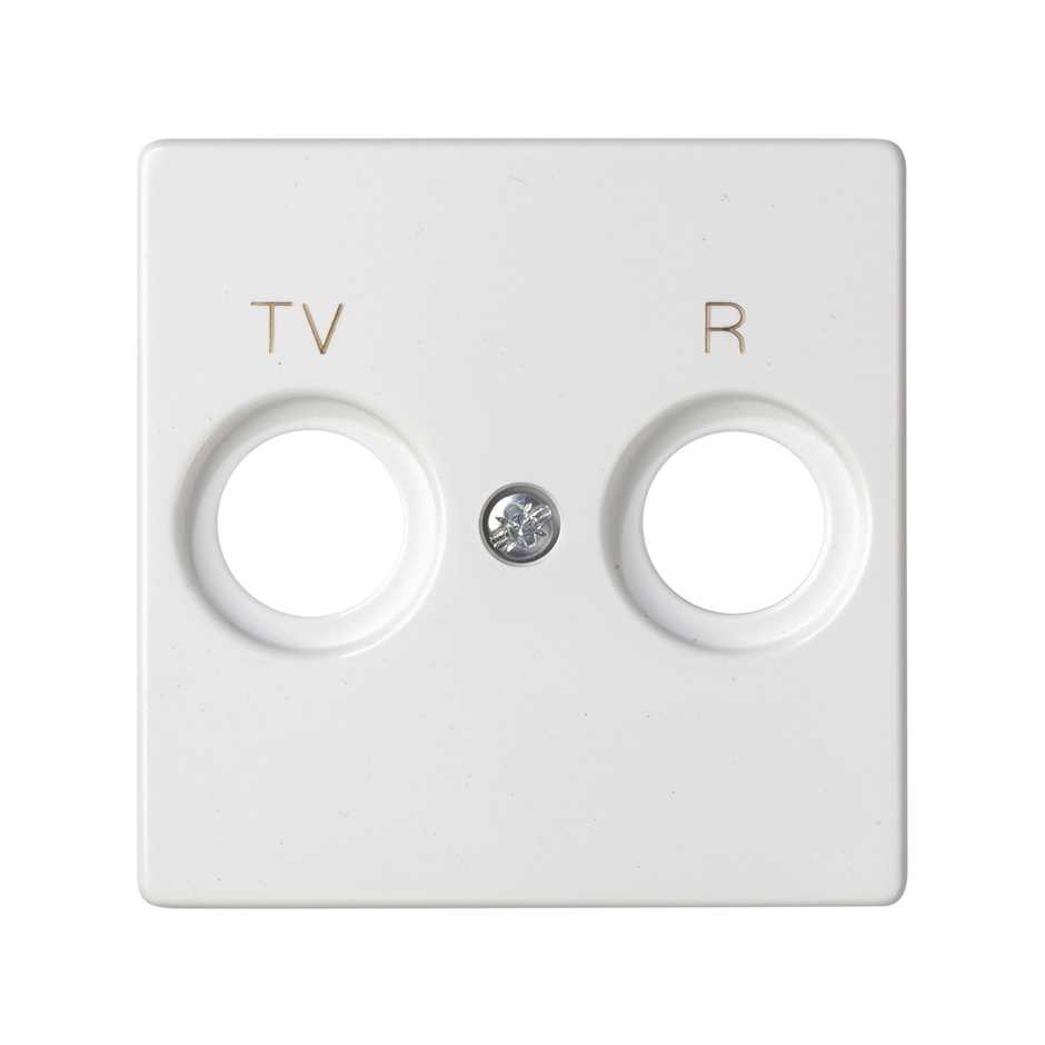 Лицевая панель для розетки R-TV+SAT Simon 82 Concept 8200053-090, цвет белый;матовый - фото 1