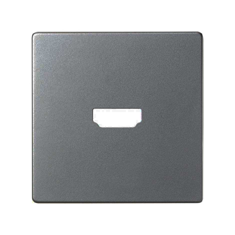 Лицевая панель для розетки HDMI Simon 82 Concept 8201094-096, цвет серый;матовый - фото 1