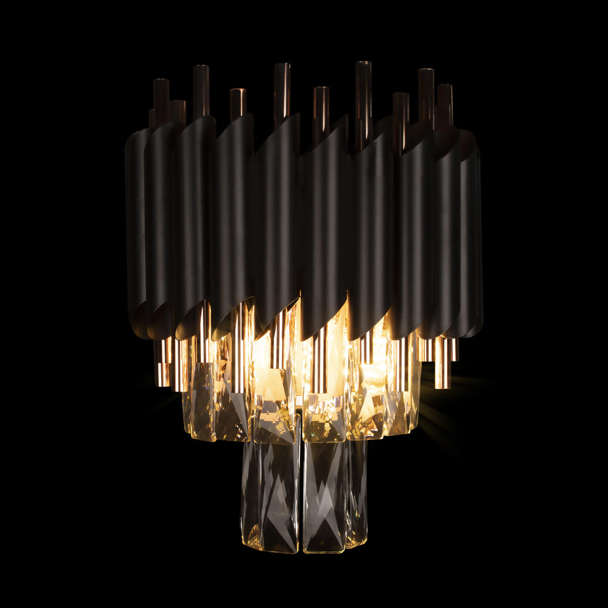 Настенный светильник Loft It ECLAIR 10206W, цвет золотистый;прозрачный;чёрный - фото 2