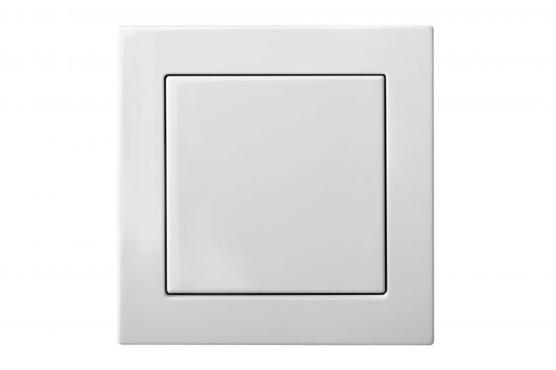 Выключатель одноклавишный с подсветкой Liregus EPSILON 28-005, цвет белый - фото 1