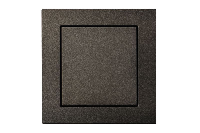 Выключатель одноклавишный Liregus EPSILON 28-102, цвет чёрный - фото 1