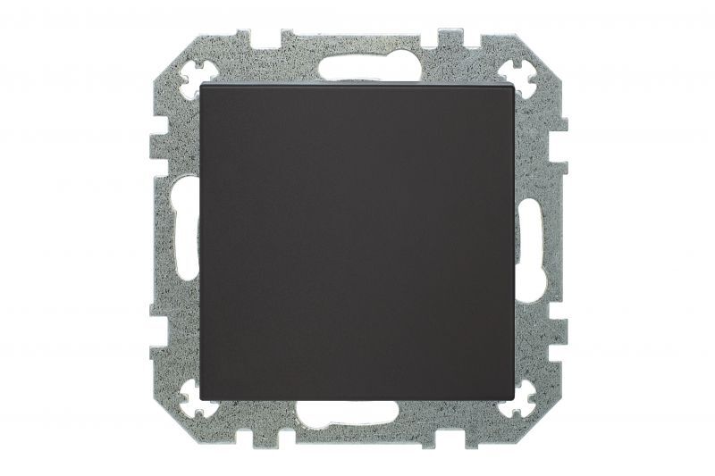 Выключатель одноклавишный импульсный Liregus RETRO 29-201, цвет чёрный;матовый - фото 2